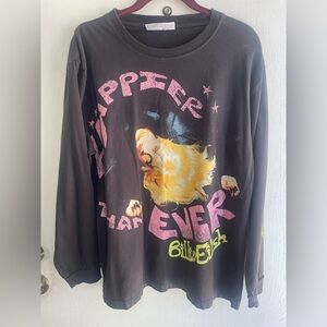 Billie Eilish Black Long Sleeve Tee